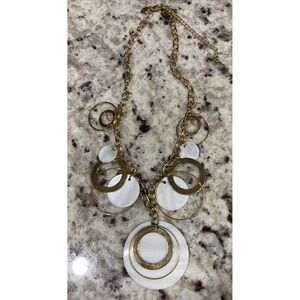 Park Lane Atlantis Necklace- Mother-of-Pearl and Goldtone - RETIRED Vintage